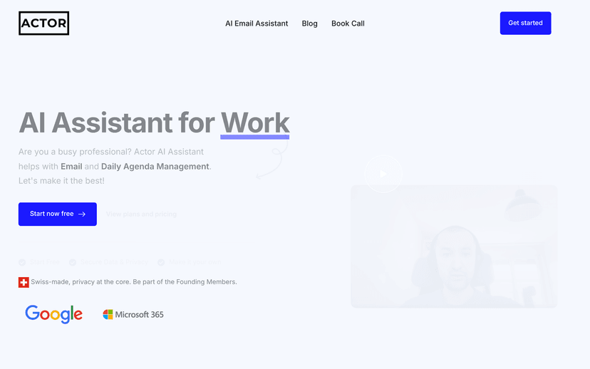 Actor AI Assistant