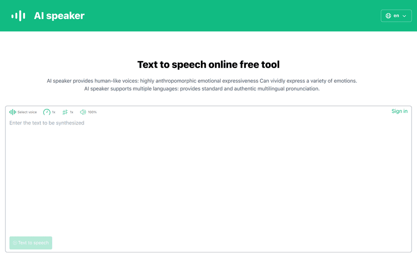 AI speaker
