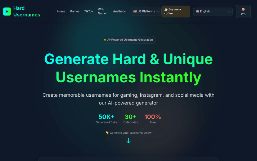 Hard Usernames