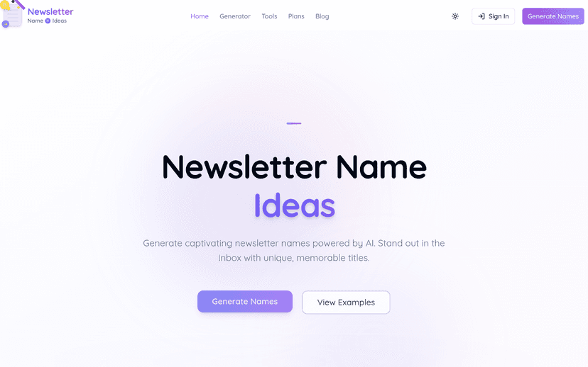 Newsletter Name Ideas