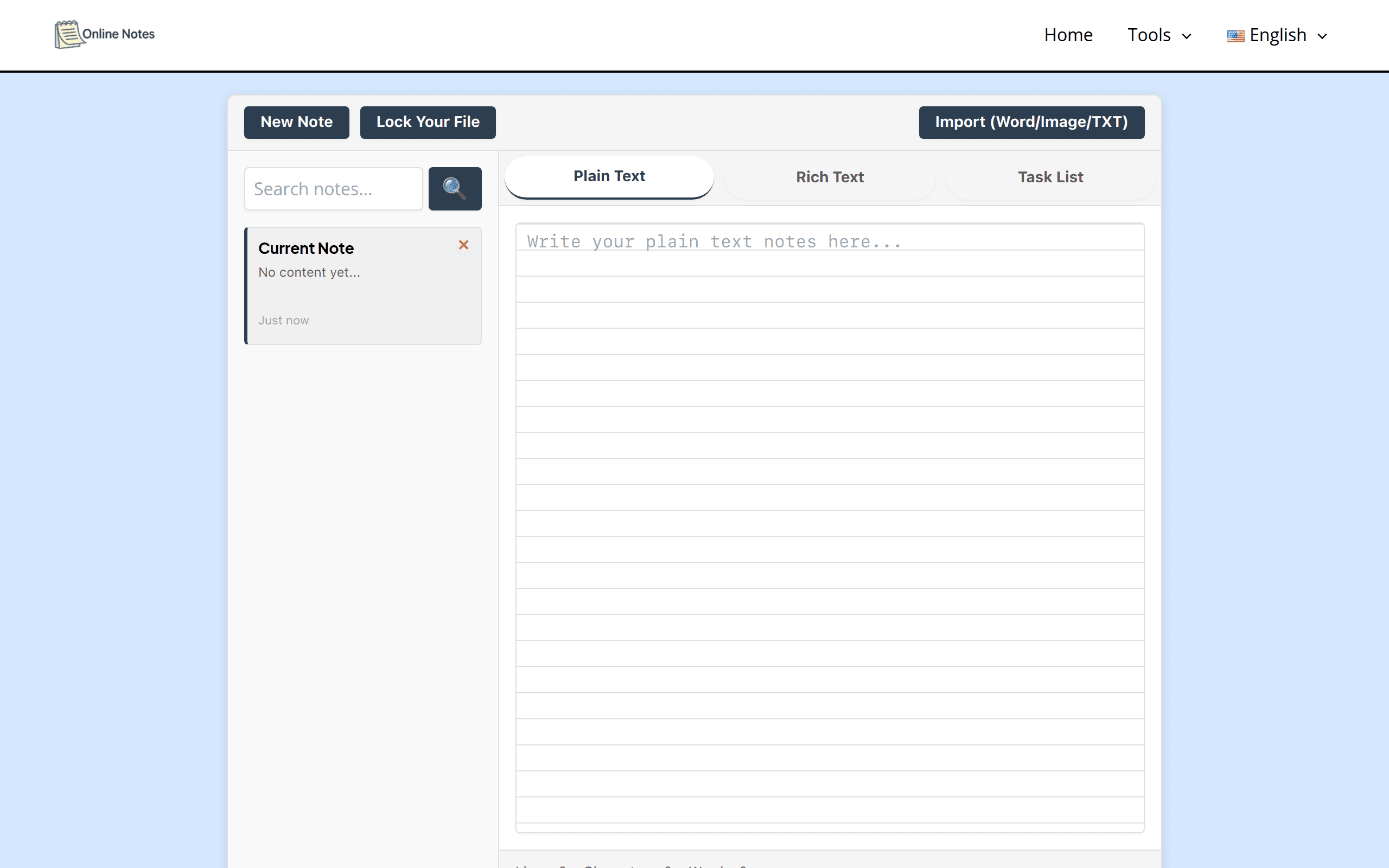 Online Notes