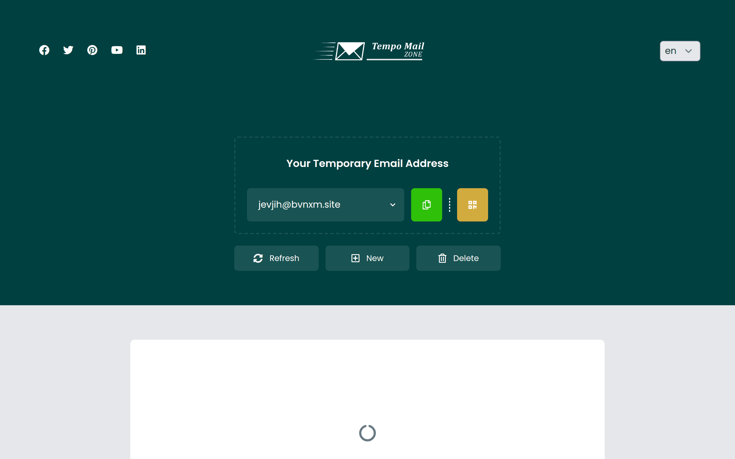 Tempo Mail Zone