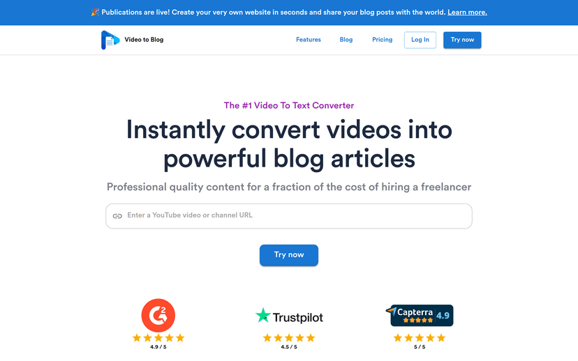 Video To Blog