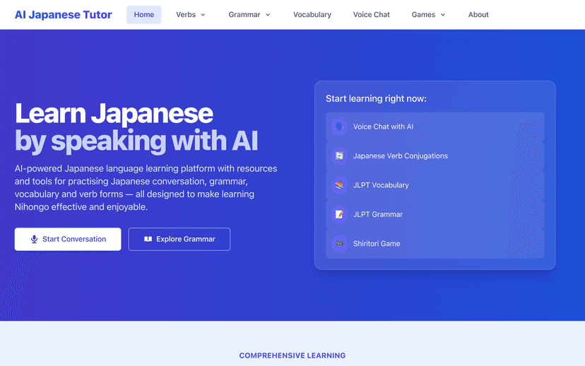 AI Japanese Tutor