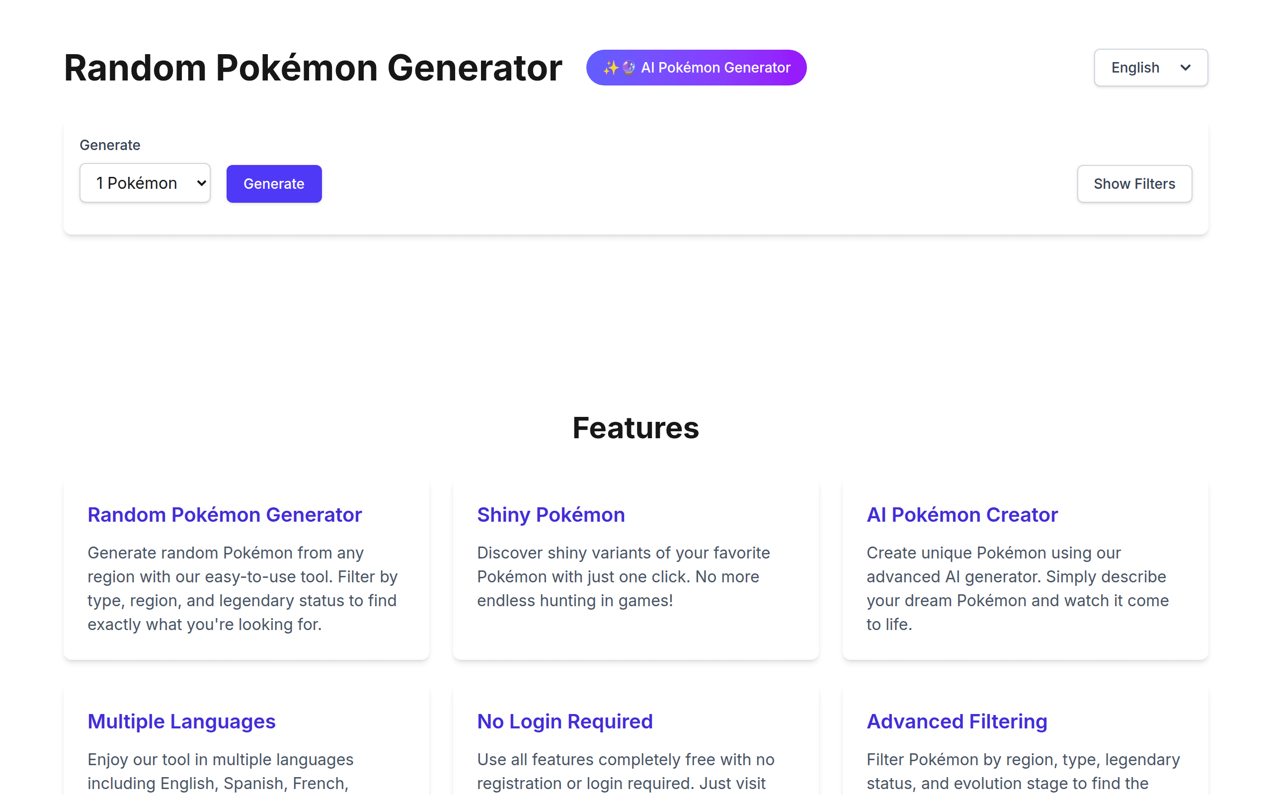 Random Pokémon Generator | AI Pokémon Generator