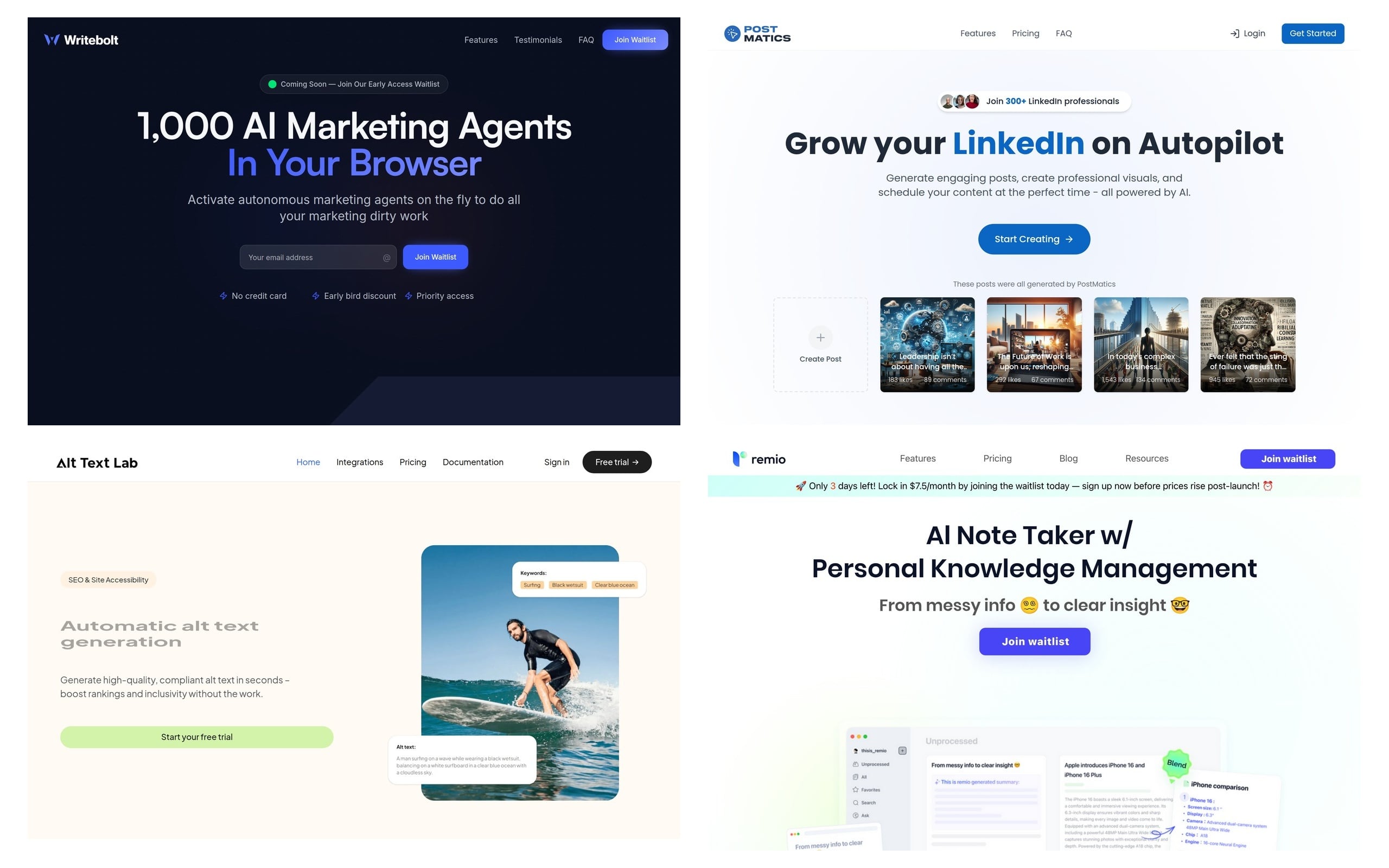 Best AI writing assistants tools comparison