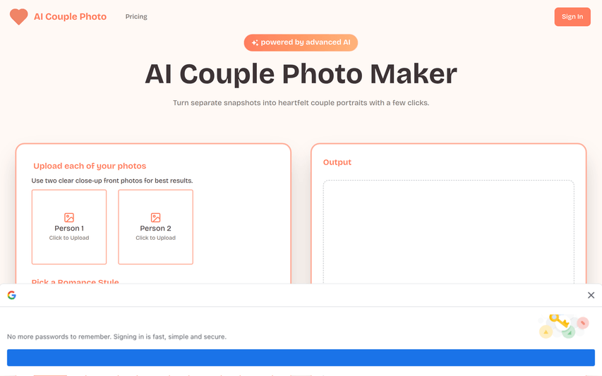 AI Couple Photo