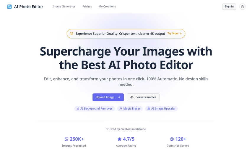 AI Photo Editor - Free Online AI Image Editor & Enhancer