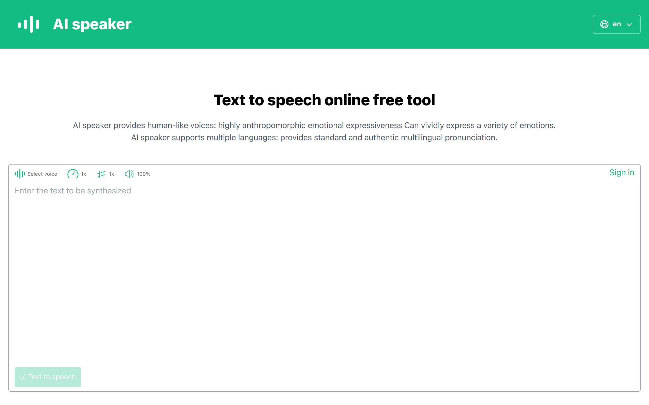 AI speaker