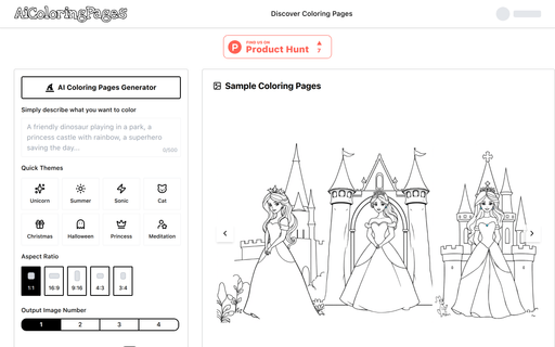 AI Coloring Pages Generator