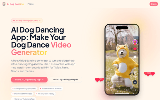 AI Dog Dancing