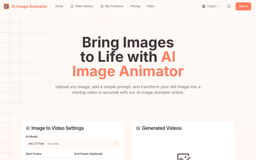 AI Image Animator