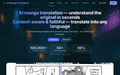 AI Manga Translator