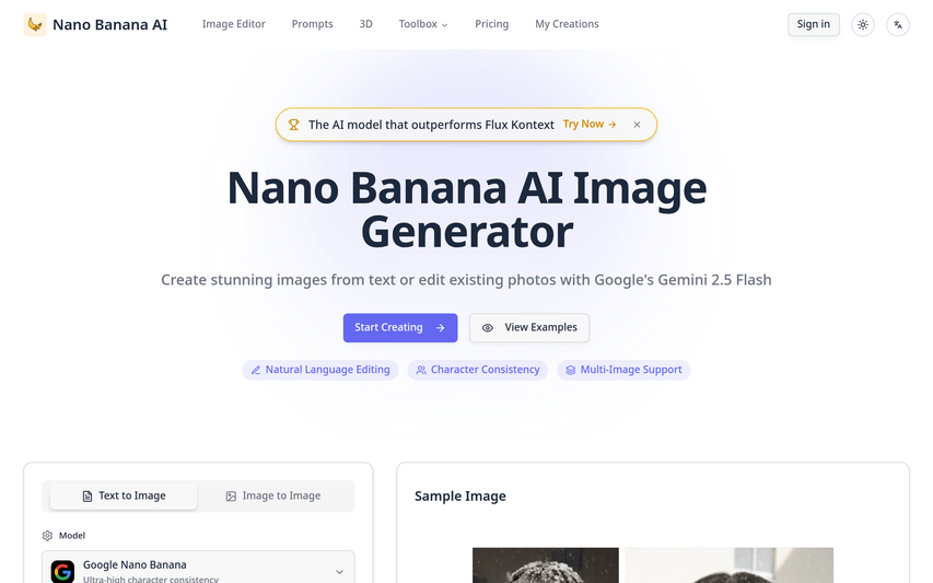 Nano Banana AI — AI Image Generator & Editor