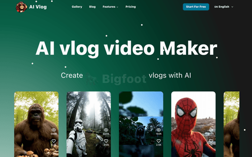 AI vlog video Maker