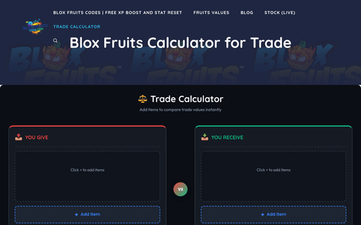 Blox Fruits Market Insight Tool