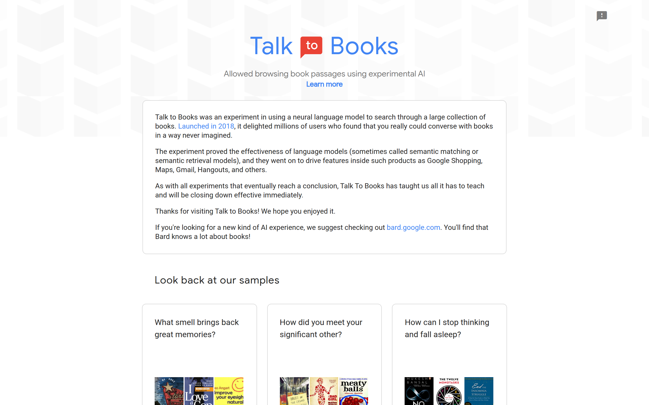 Talk to Books