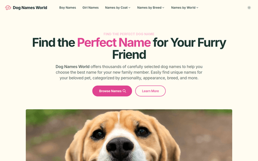Dog Names World