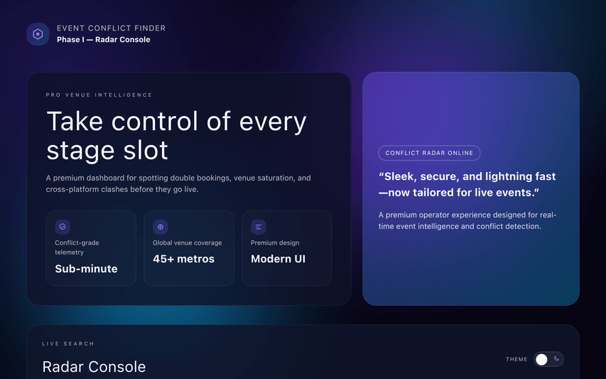 Event Conflict Finder