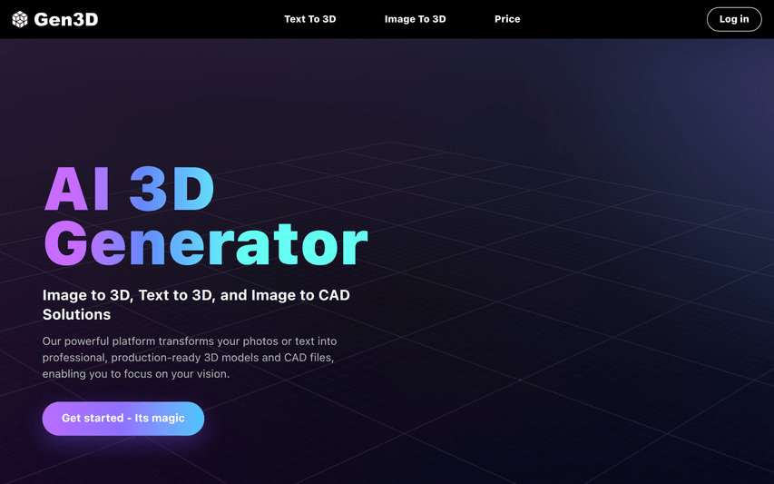 Gen3D - AI 3D Generator