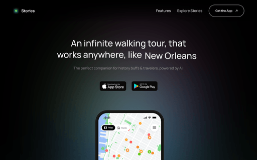 Stories — The Best AI Walking Tour App in 2025