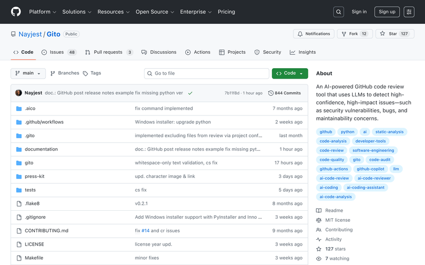 Gito: AI Code Reviewer