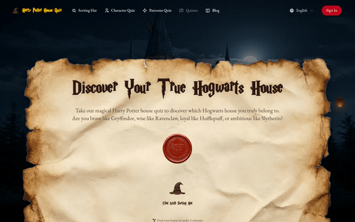 Harry Potter House Quiz ORG 