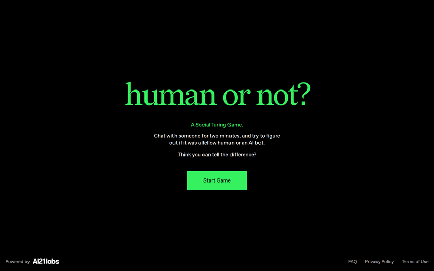 Human or Not?