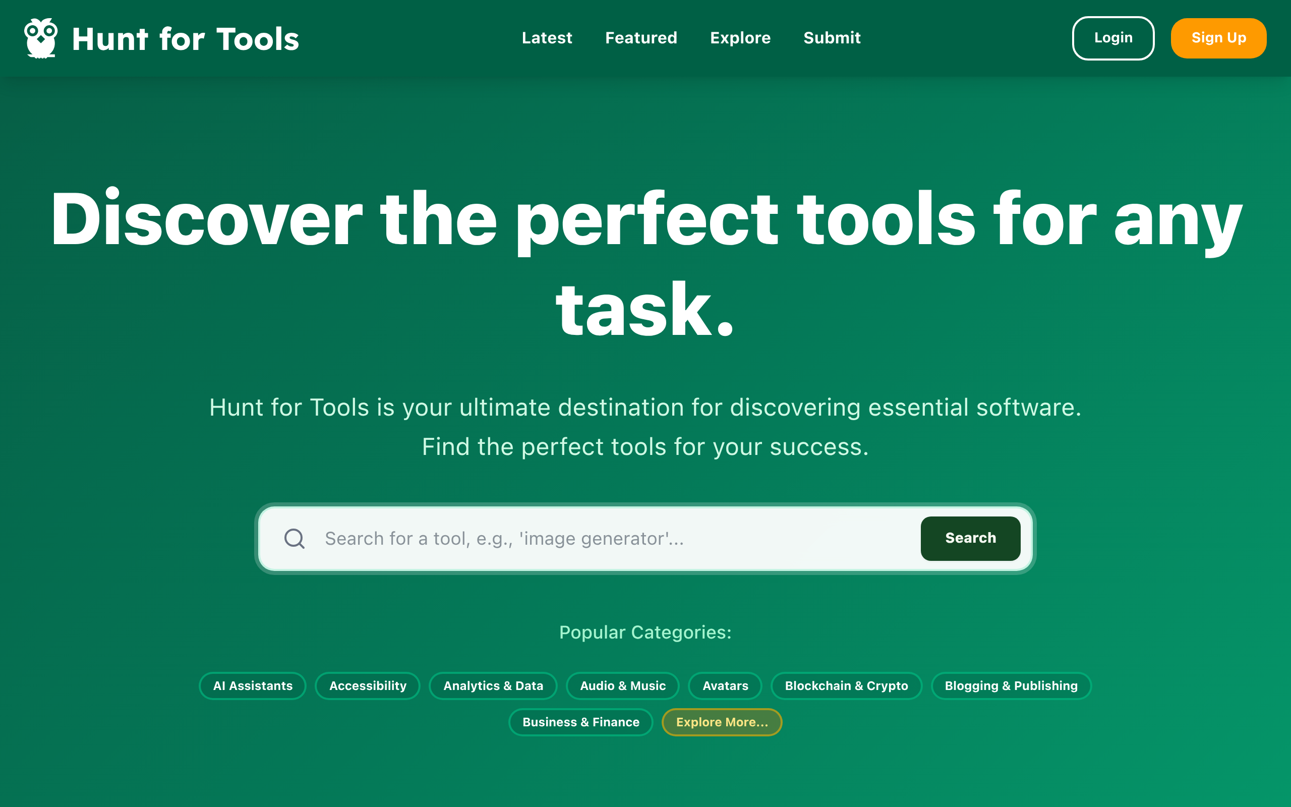 Hunt for Tools