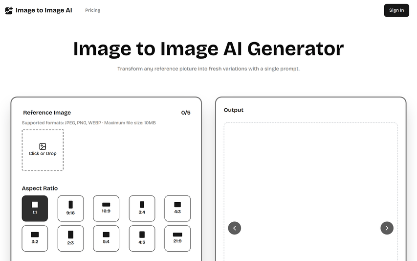 The Image to Image AI