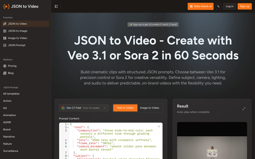 Json To Video