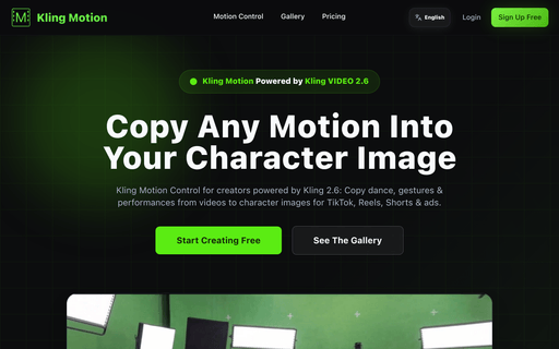 Kling Motion Control (Kling VIDEO 2.6) – AI Video Generation
