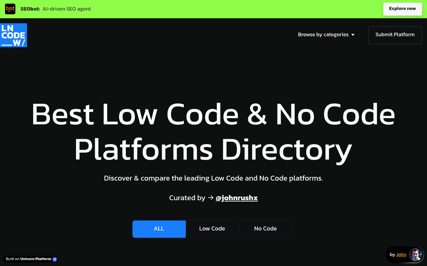 Low Code & No Code platforms