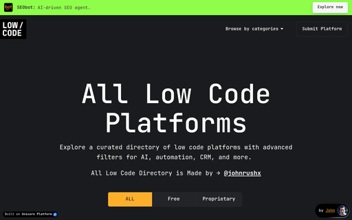 Low Code Platforms