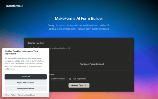 MakeForms: AI Form Builder