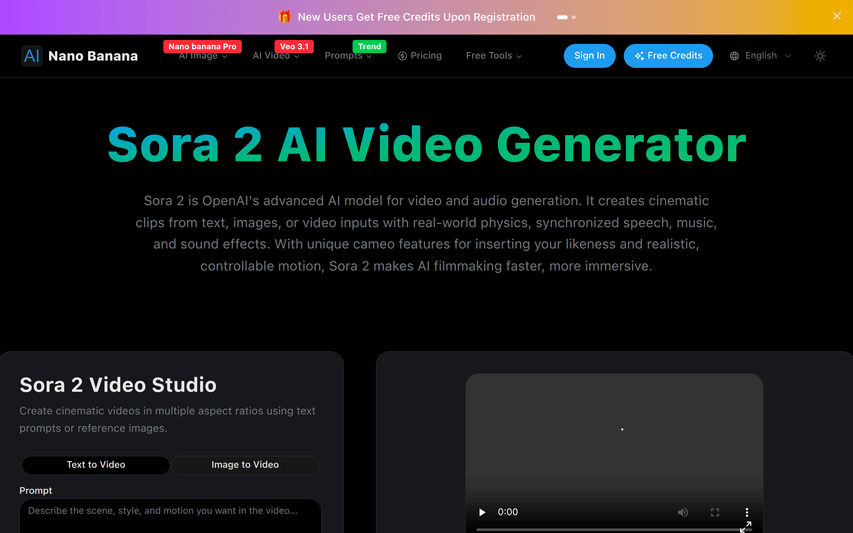 Sora 2 AI Video Generator