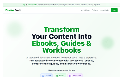 PassiveCraft