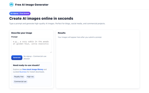 Photostock - Free AI Image Generator