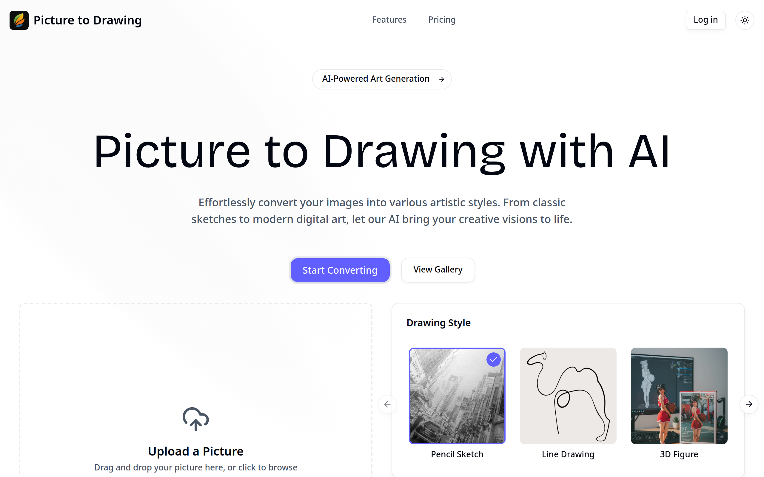 picture to drawing
