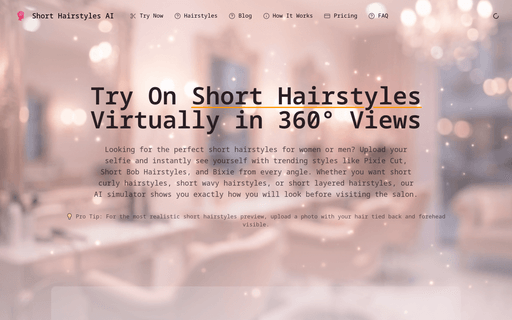 Short Hairstyles AI Assistant