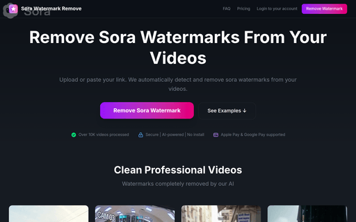 Sora watermark remove tool
