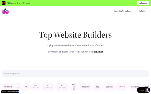 Top Website Builders