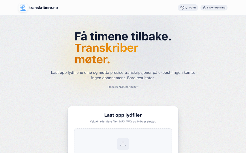 transkribere.no