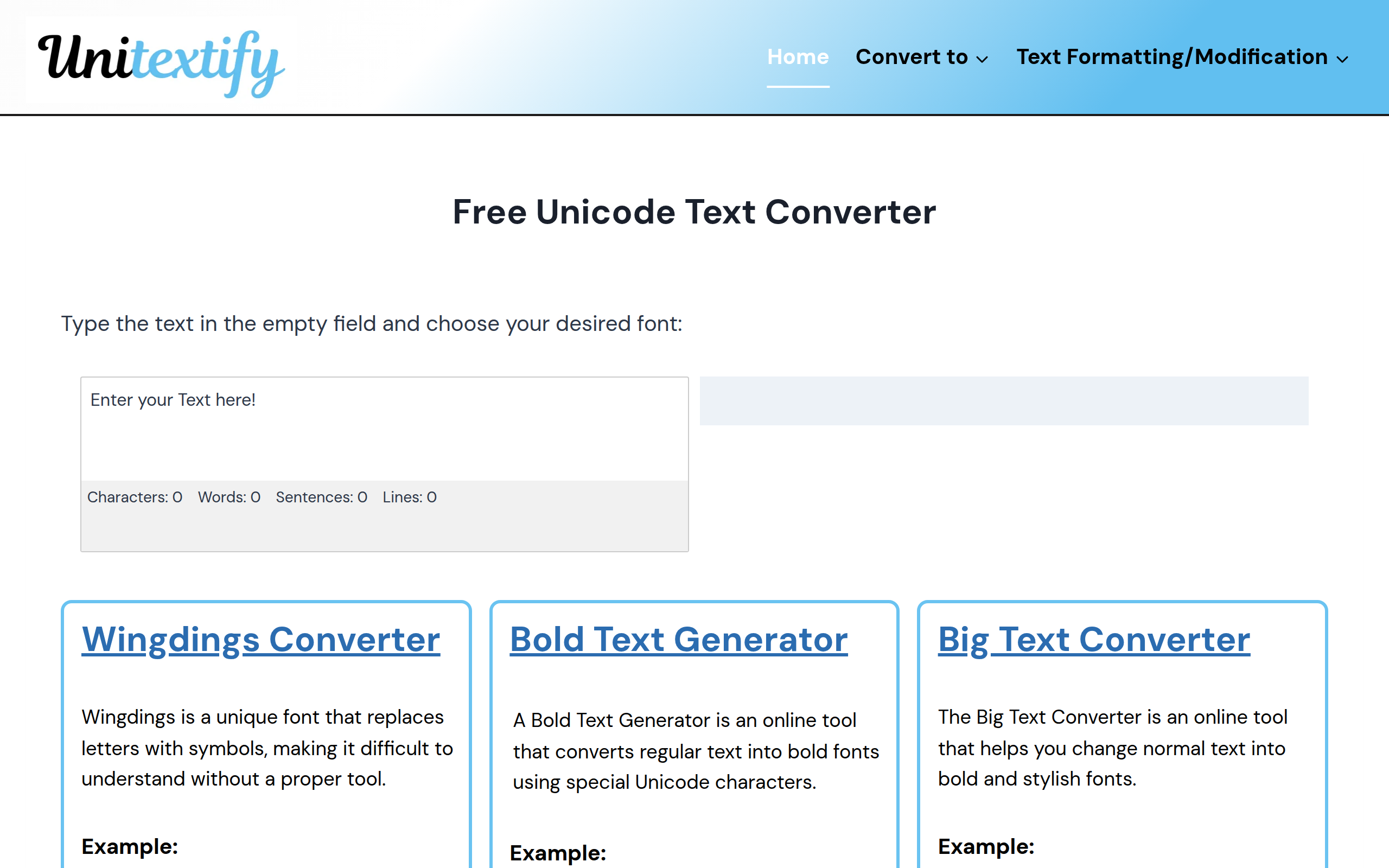 Unitextify