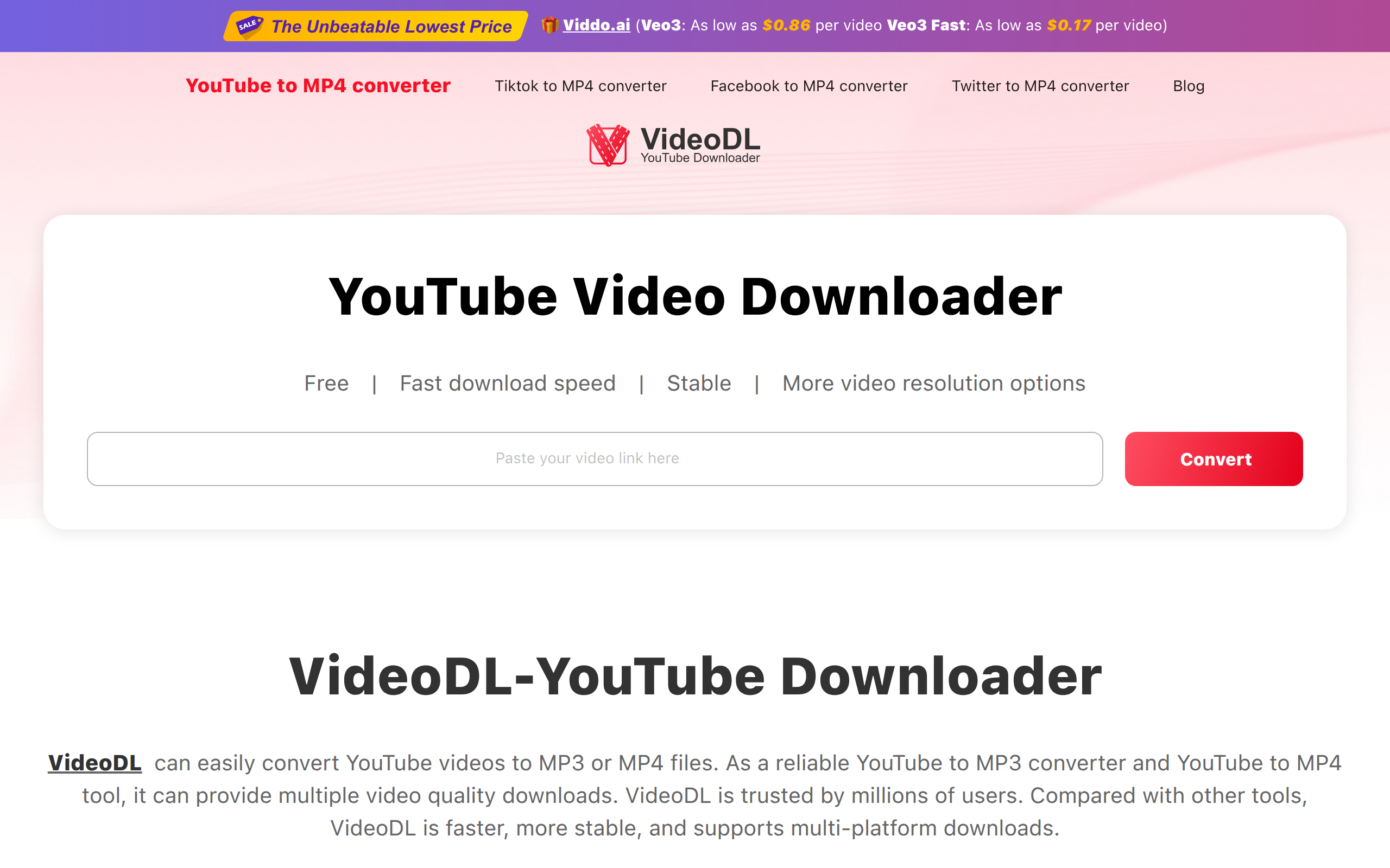 Youtube to Mp4 Converter