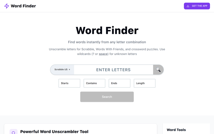 Word Finder App