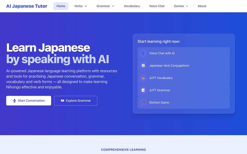 AI Japanese Tutor