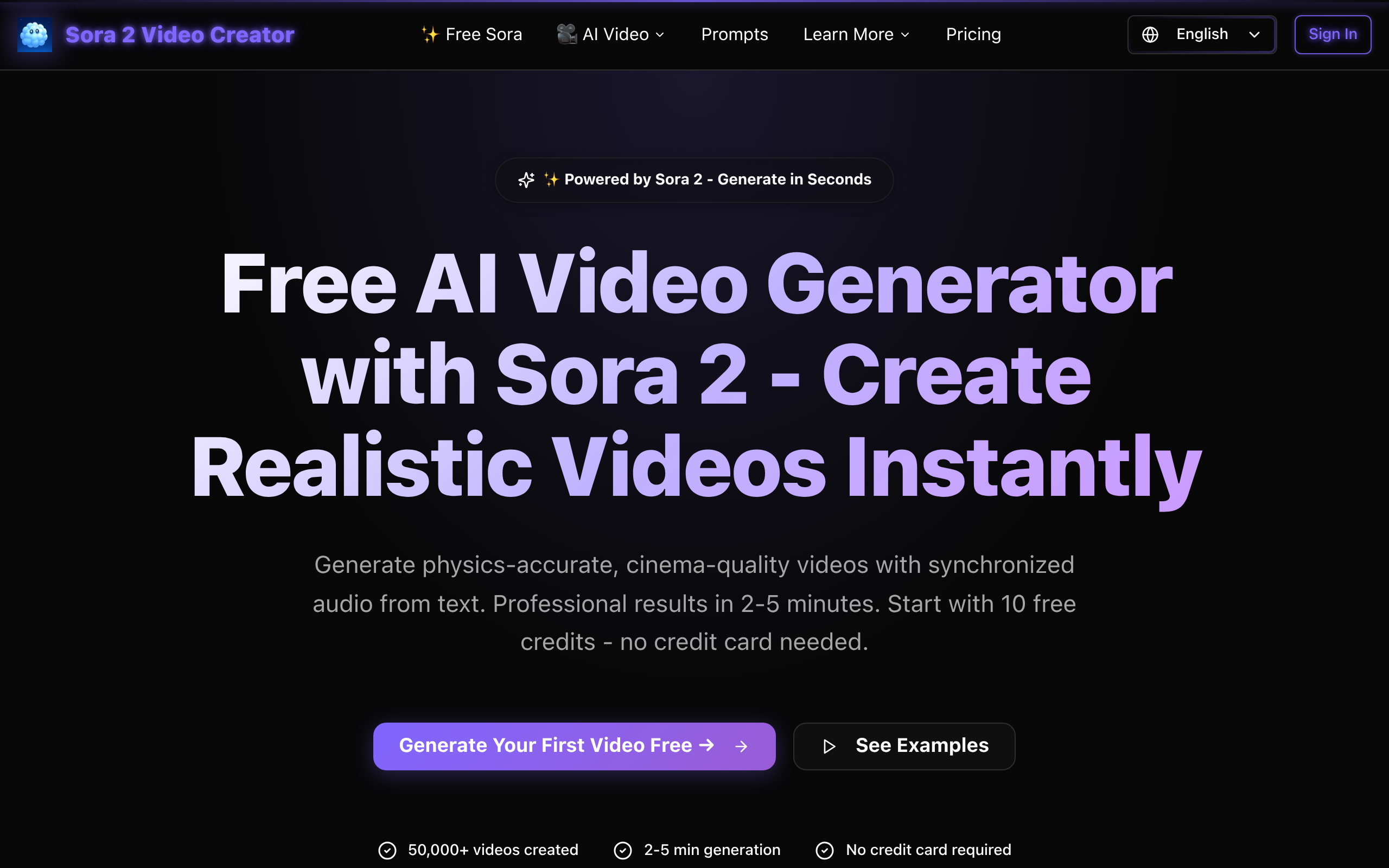 Sora 2 Video Creator