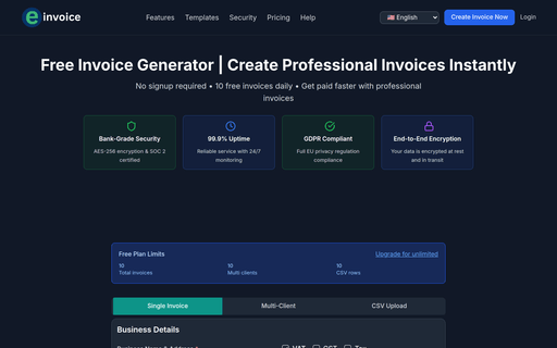 Einvoice generator