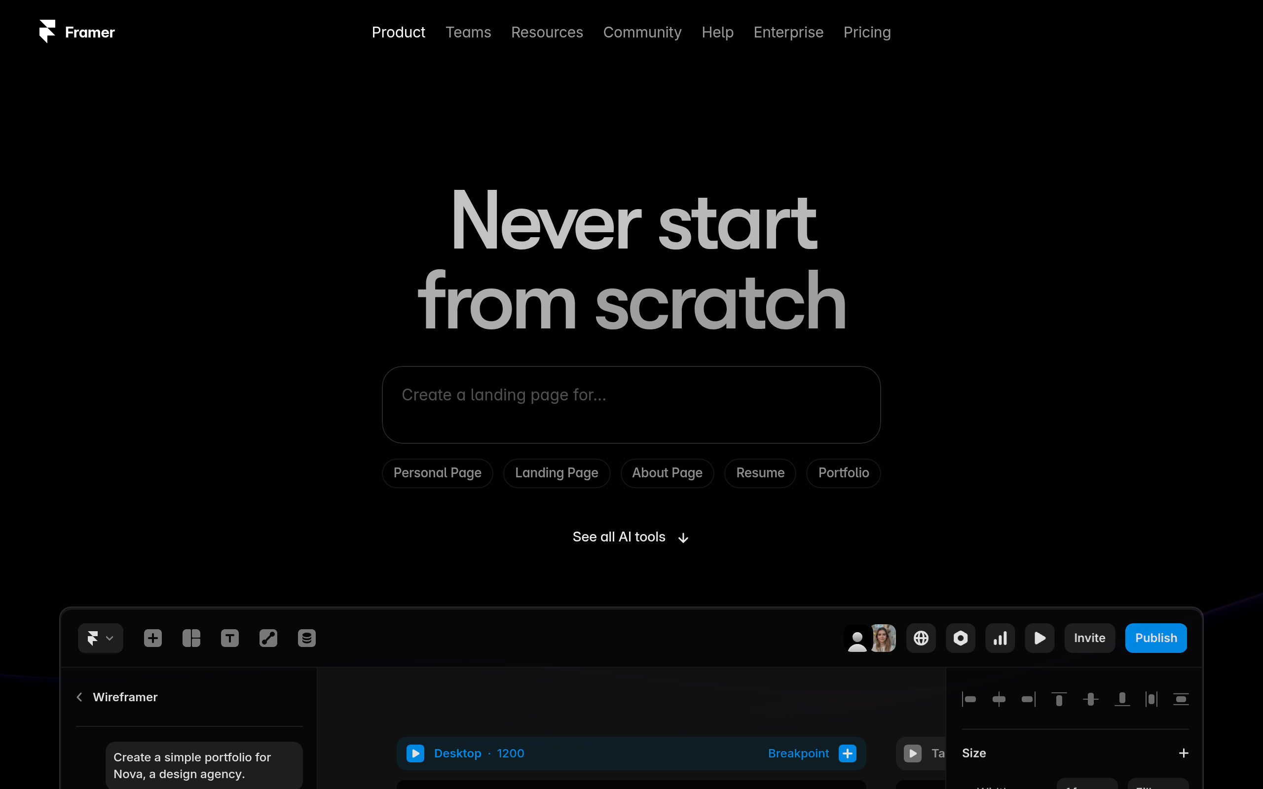 Framer AI